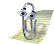 Clippy showcasing my work